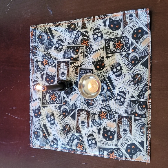 Black Cat Altar Cloth - Picture 1 of 4